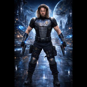 Futuristic Sci Fi Cop Agent Soldier Guard Armor *Any Colors*