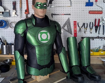 GREEN LIGHTS GUY Armor Cosplay Set (Man or Woman)