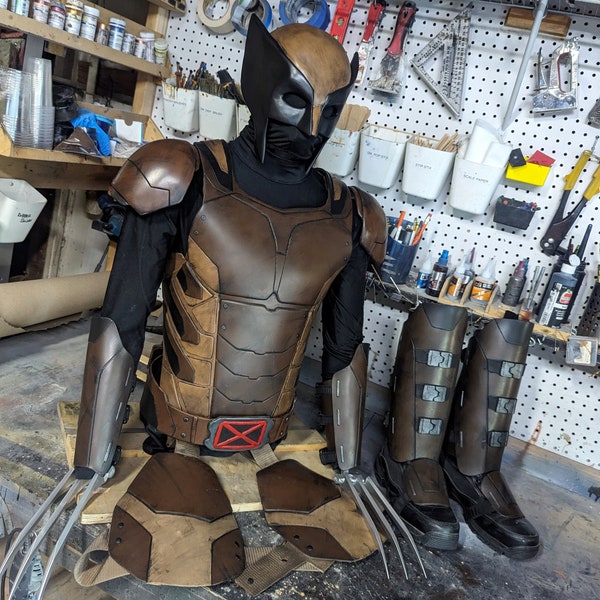 Claw Man Full Cosplay Armored Costume Brown & Tan Variant  *ONE of a KIND*