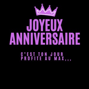 Imprimé & carte d'anniversaire