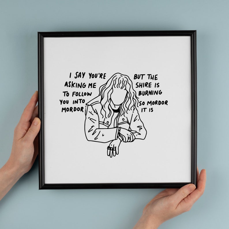 EDDIE MUNSON LOTR Quote From Stranger Things Illustration Digital eddie-munson-lotr-quote-from-stranger-things-illustration-digital