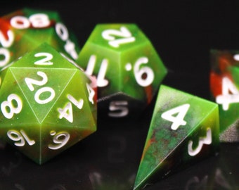 Electrifying Neon Rainbow - 7 Piece Dice Set