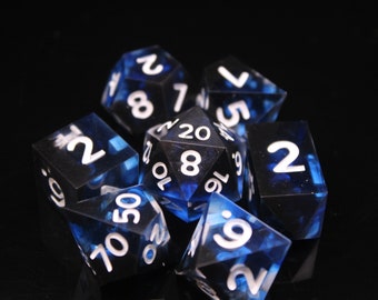 Obsidian Blue - 7 Piece Dice Set