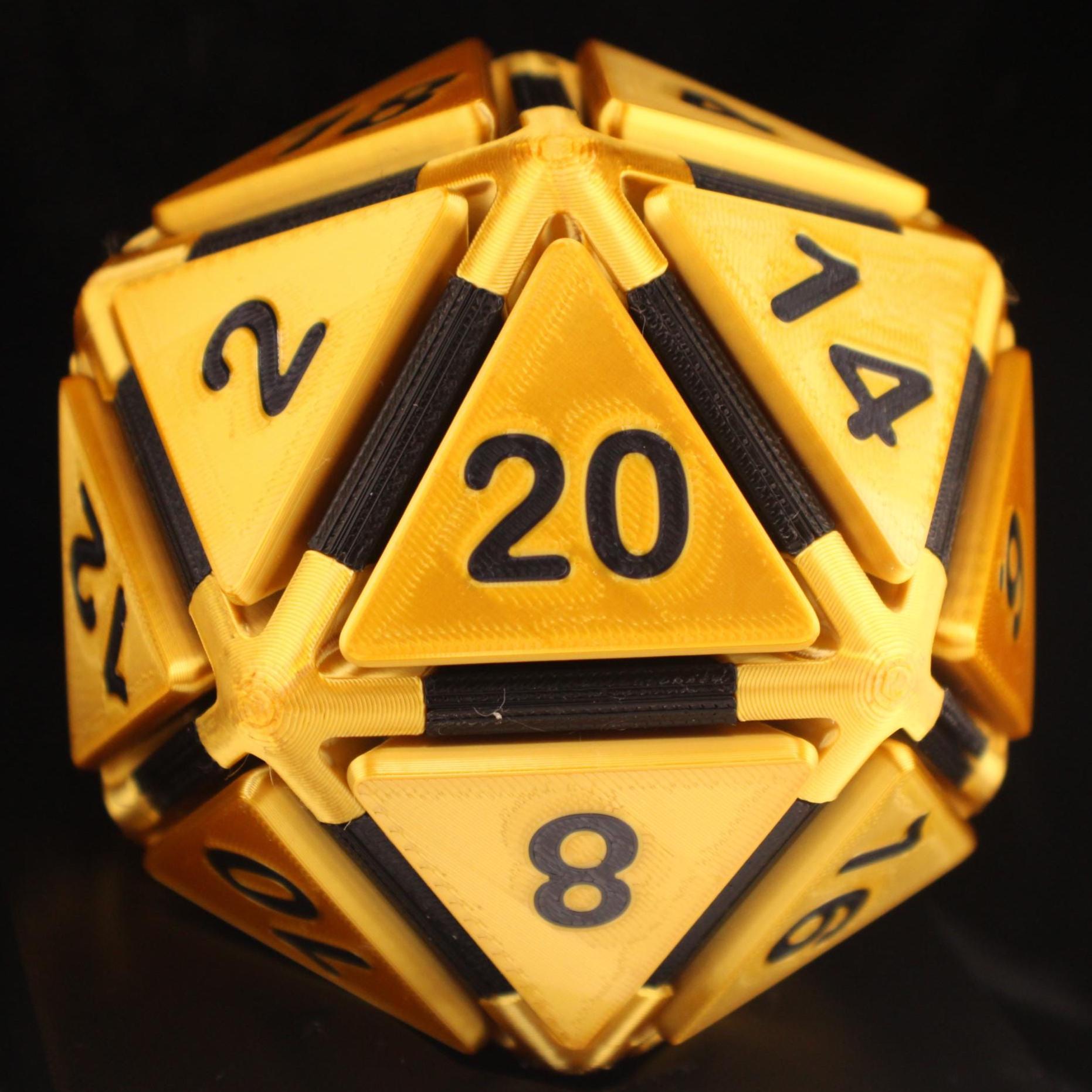 Clicky D20 Fidget Dice With Click Mechanism | Gamer Gift | Desk Toy ...