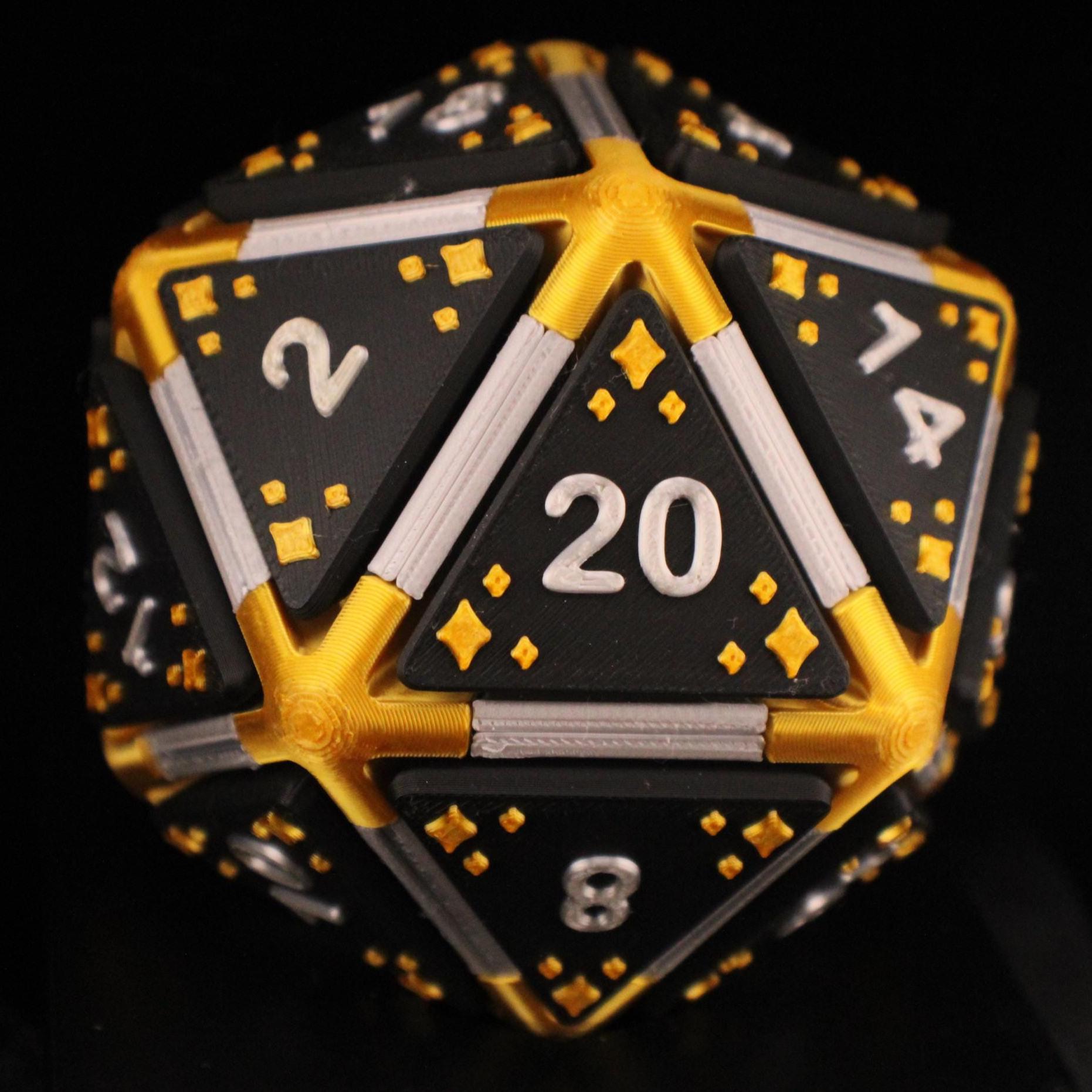 Clicky D20 Fidget Dice With Click Mechanism | Gamer Gift | Desk Toy ...