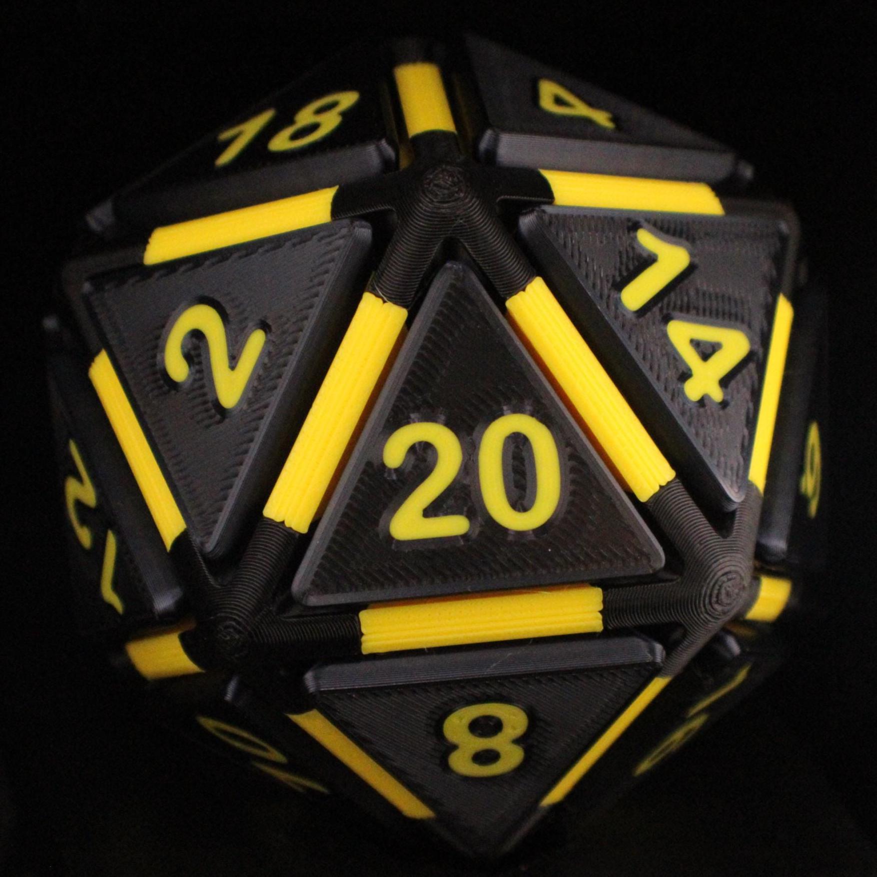Clicky D20 Fidget Dice With Click Mechanism | Gamer Gift | Desk Toy ...