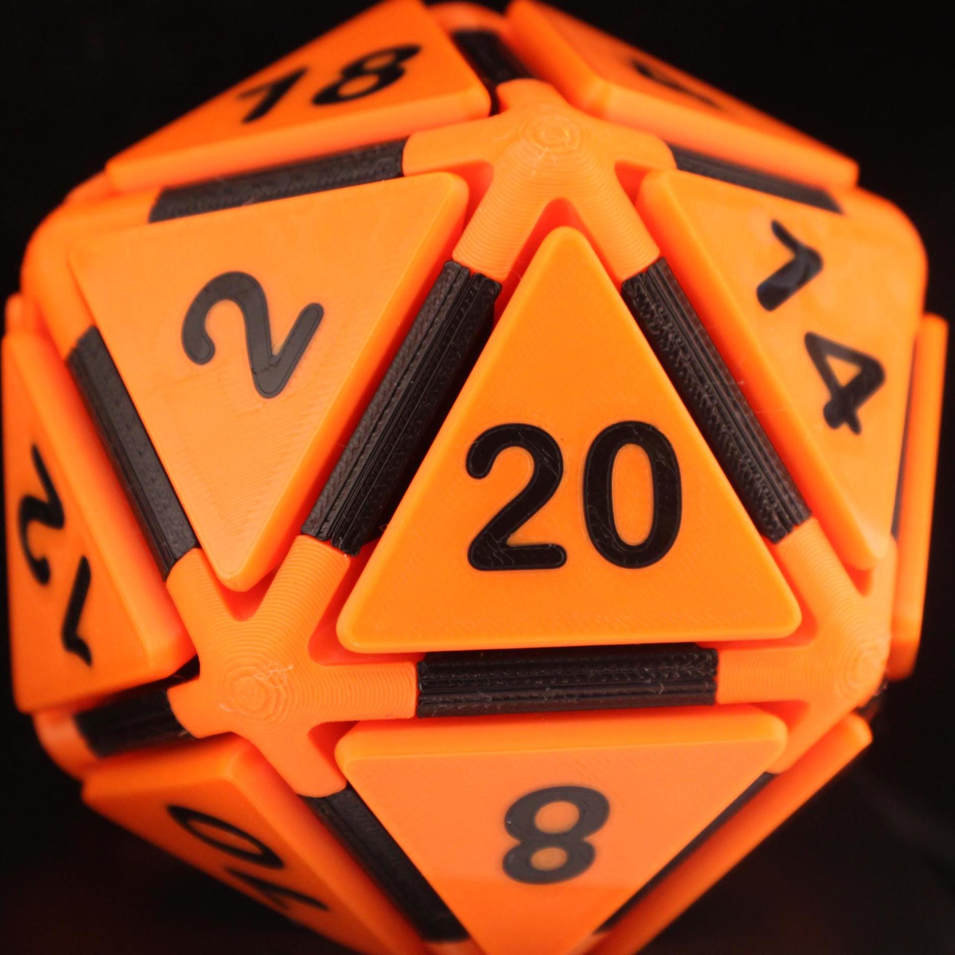 Clicky D20 Fidget Dice With Click Mechanism | Gamer Gift | Desk Toy ...