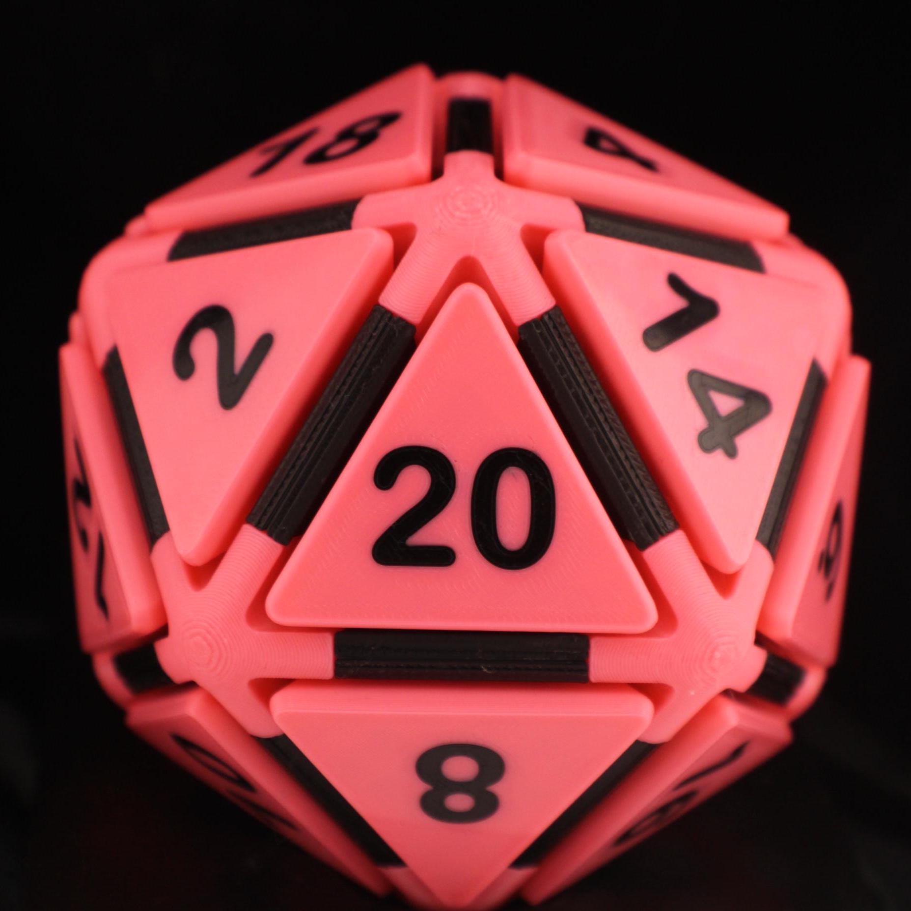 Clicky D20 Fidget Dice With Click Mechanism | Gamer Gift | Desk Toy ...