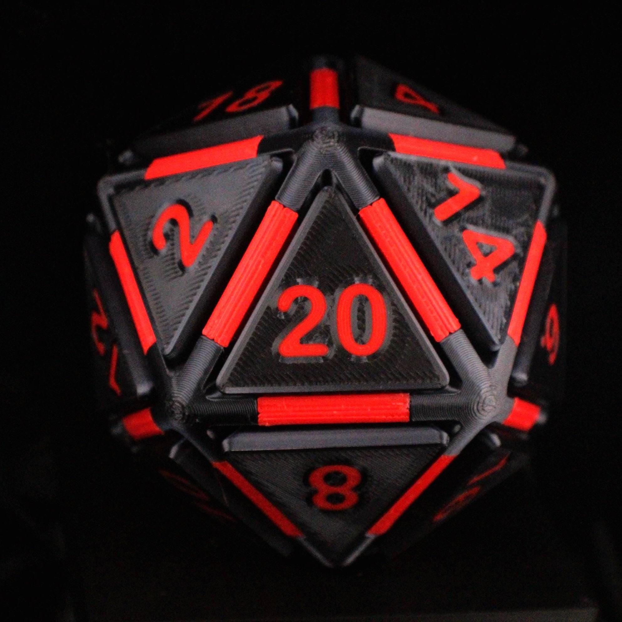 Clicky D20 Fidget Dice With Click Mechanism | Gamer Gift | Desk Toy ...