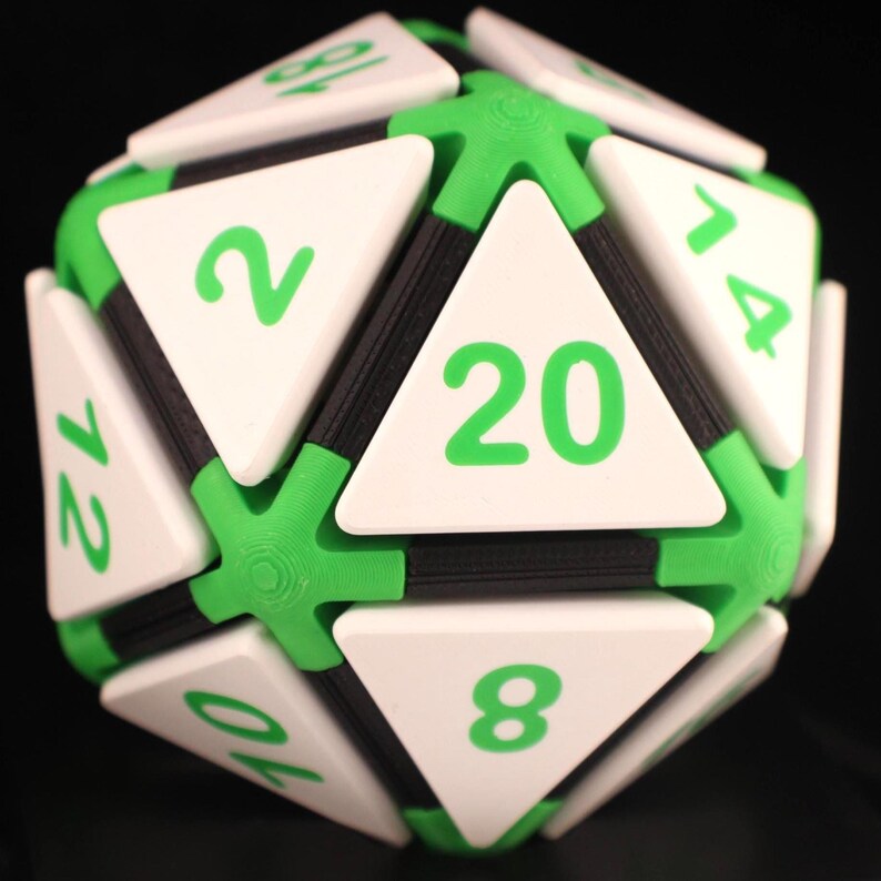 Clicky D20 Fidget Dice With Click Mechanism | Gamer Gift | Desk Toy ...