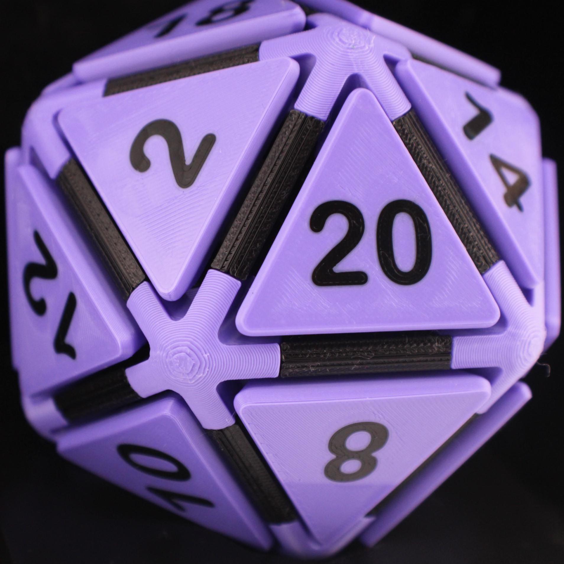 Clicky D20 Fidget Dice With Click Mechanism | Gamer Gift | Desk Toy ...
