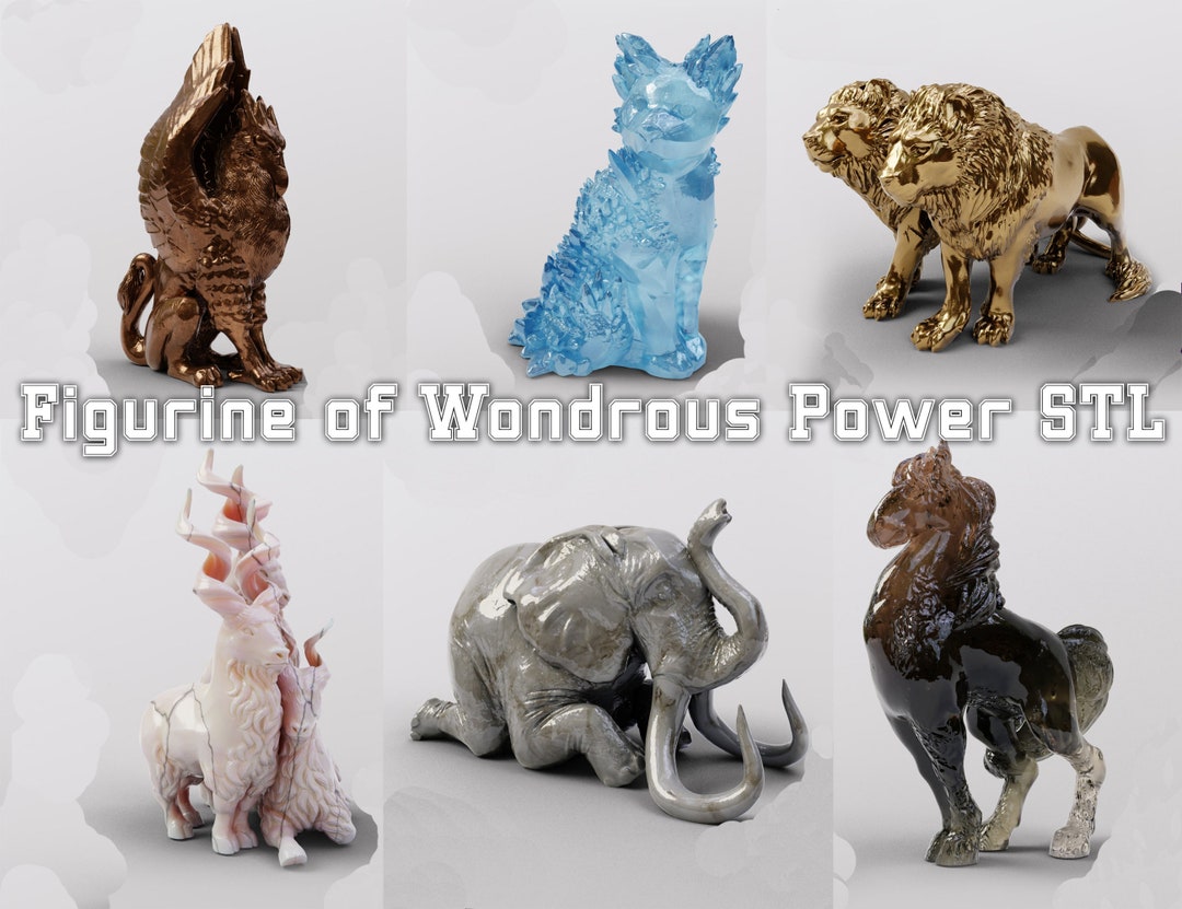 3D STL Pack Figurine of Wondrous Power Best Files Etsy