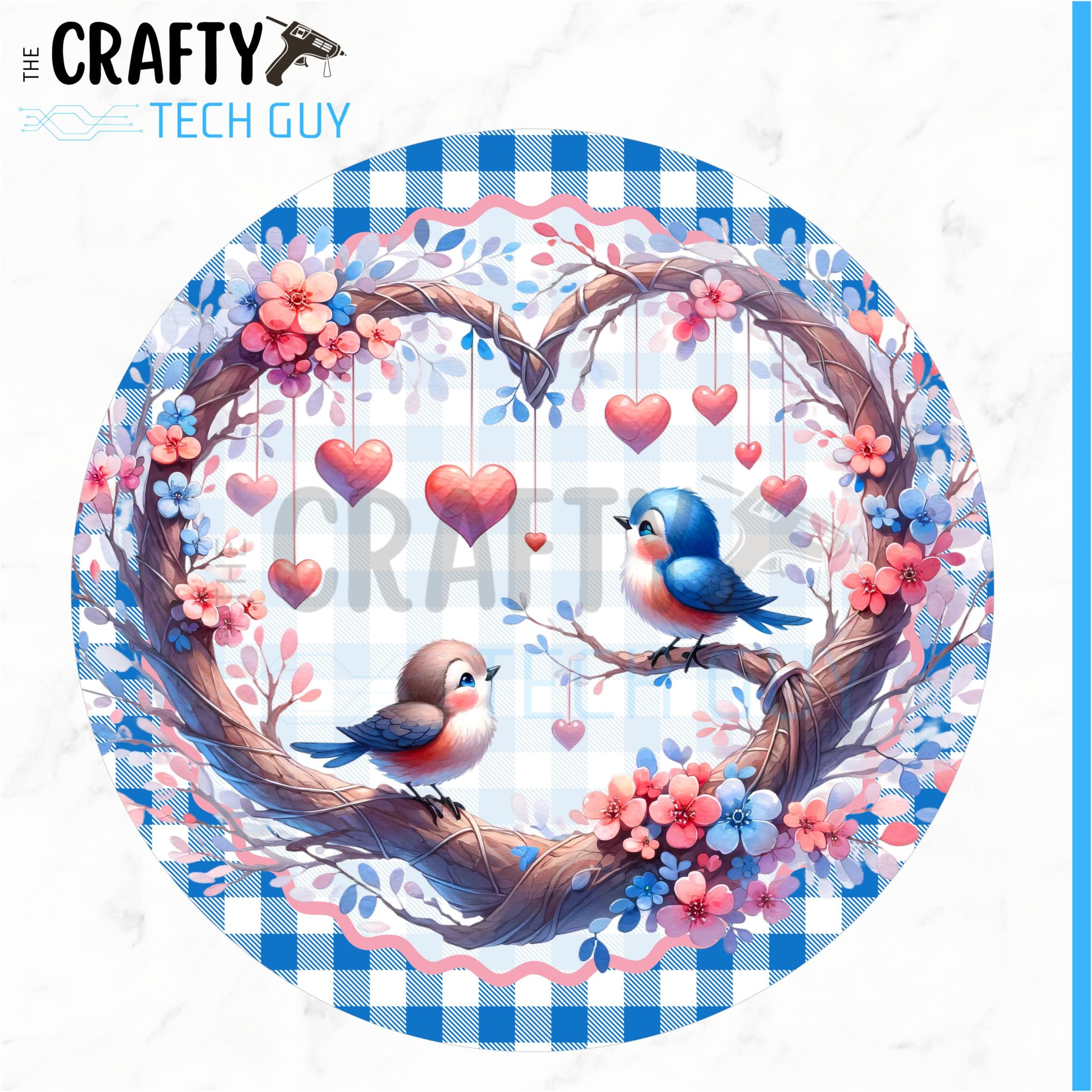 ラプンツェル DEC wreath ピンバッジ Valentine Lovebirds Wreath Sign – Heart Twig Frame & Florals - Etsy