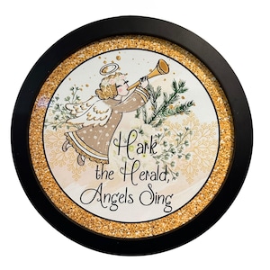 10&quot; Round Wood Frame - Black