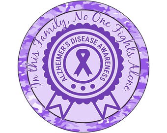 Letrero de corona con cinta de concienciación sobre el Alzheimer de color morado, letrero para junio, accesorio de corona de apoyo a la memoria