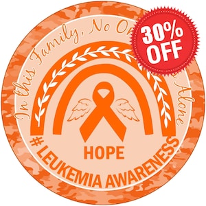 Letrero de corona con cinta de arcoíris de color naranja para concientizar sobre la leucemia, letrero para septiembre, accesorio de corona de apoyo para el cáncer