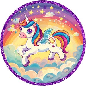 Cartello in metallo con unicorno, decorazione da parete fantasy, decorazione della foresta magica, creatura mitica, decorazione stravagante per la casa, regalo perfetto per gli amanti degli unicorni