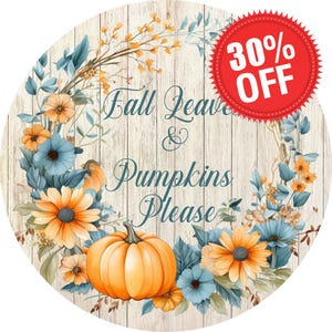 Herbst Shiplap Herbstblätter & Kürbisse Zeichen, Boho Blumen Kürbis Dekor, rustikaler Herbstkranz Akzent, perfekte saisonale Bauernhaus Dekoration