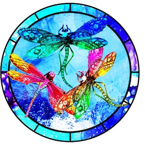 stained glass dragonfly wreath sign, dragonfly sign, dragonfly wall art, dragonfly lover sign
