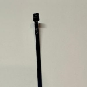 8&quot; black zip tie for crafting, wreaths and signs, Size 3, 6x200MM, 18lb, 100 pack