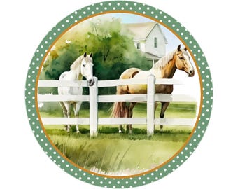blank Horse Metal Sign, Farmhouse Decor, Rustic Home Decoration, Country Welcome Sign, Perfect Gift for Horse Lovers