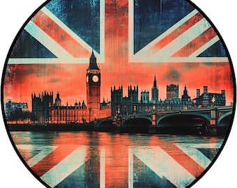 Union Jack Steel Sign Classic Metal British Flag UK GB Home Wall Decor ...