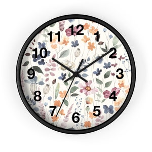 Numbered Wildflower Clock