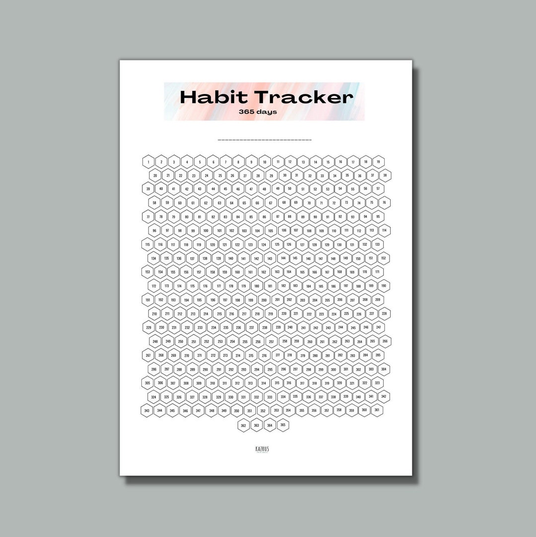 Buy Habit Tracker Printable 365 Days Habit Tracker Yearly Habit Tracker  Online in India