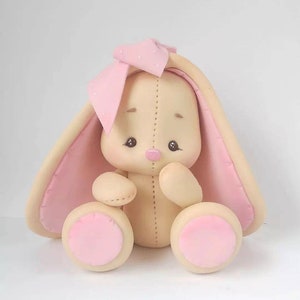 Figura di torta coniglietto fondente figura di zucchero