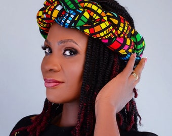 African/Ankara beautiful braided headband