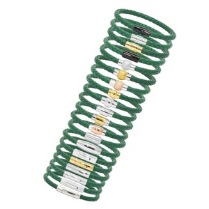 Unisex Men&#39;s Genuine Braided Leather Stainless Steel Magnetic Clasp Bracelet Green
