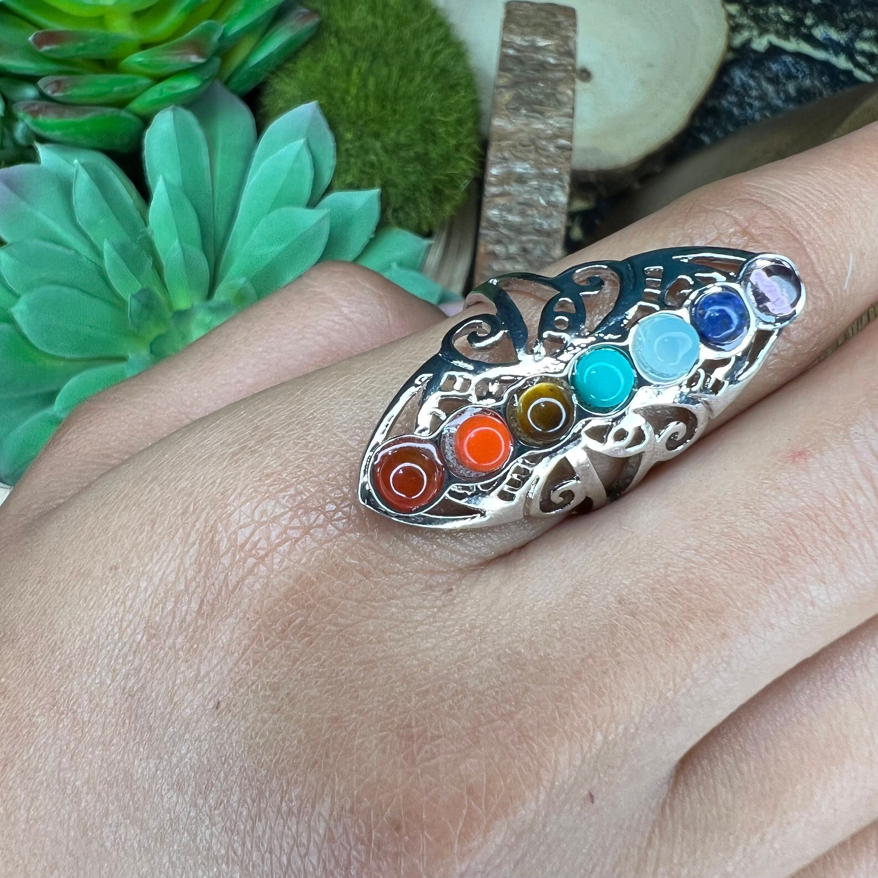 Anello Fascia Larga Anelli Particolari Uomo Anello Fascia Larga In - Foto 7