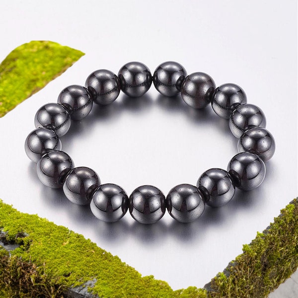 Magnetic Hematite Bracelet Energy Powerful Bead Elastic 8MM Bead G1