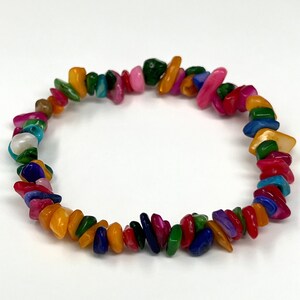 Gemstone Chips Stretch Turquose Jade Quartz Aventurine Bracelet P280