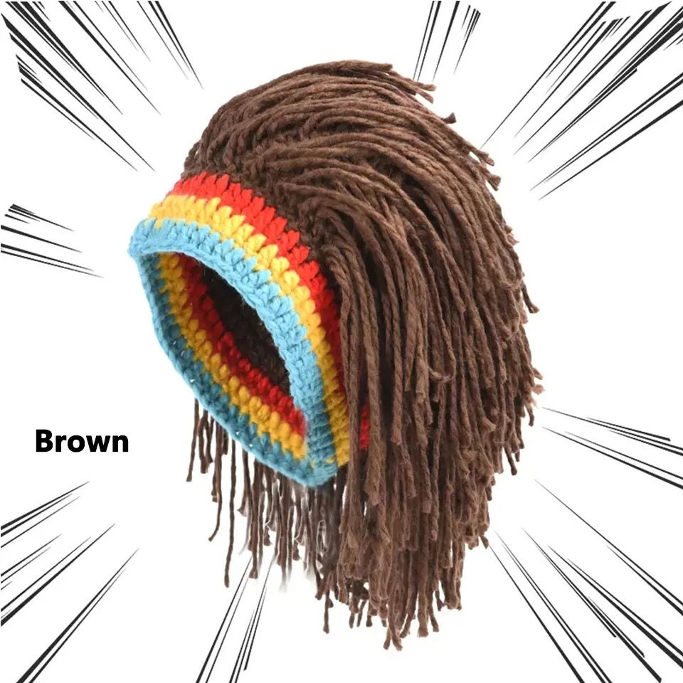 Bob Marley Inspired Jamaican African Rasta Wig Beard Cap - Etsy