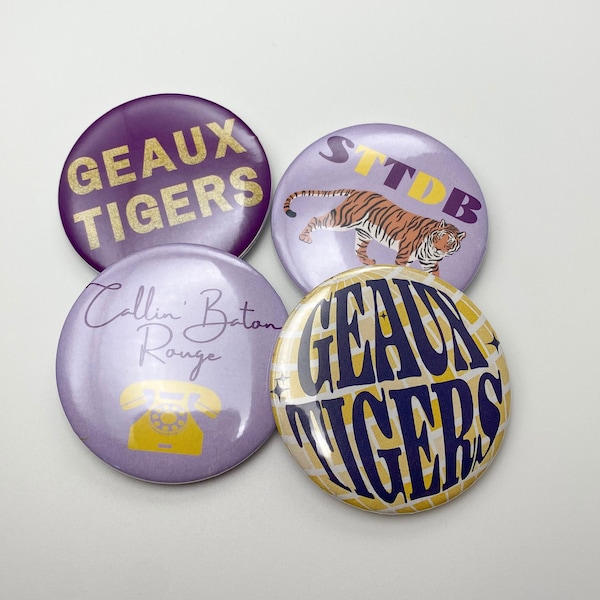 LSU Gameday Buttons