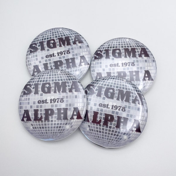 Disco Sigma Alpha GameDay Button