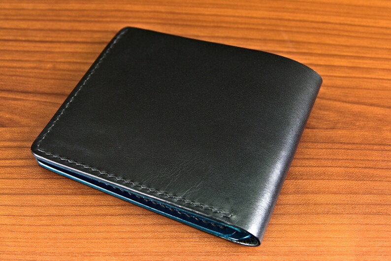 Handmade Bifold Leather Wallet - Etsy