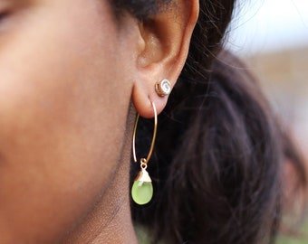 Lime Green Earrings, Occasion Jewellery, Drop Earrings, Green Jewellery, Green and Gold, Dainty Jewellery, Party Jewellery, Green, Gold