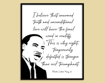 Martin Luther King Jr. Quote 2, Printable Wall Art, Inspirational Quote, Famous Quote, Home Decor, Office Decor