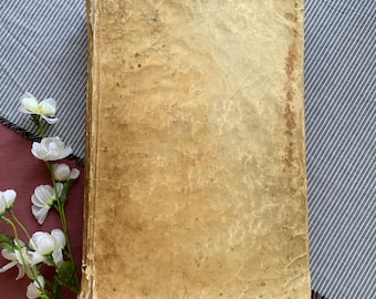1720 Scriptorium Historia | Vintage Latin Book | Vintage Rare Book