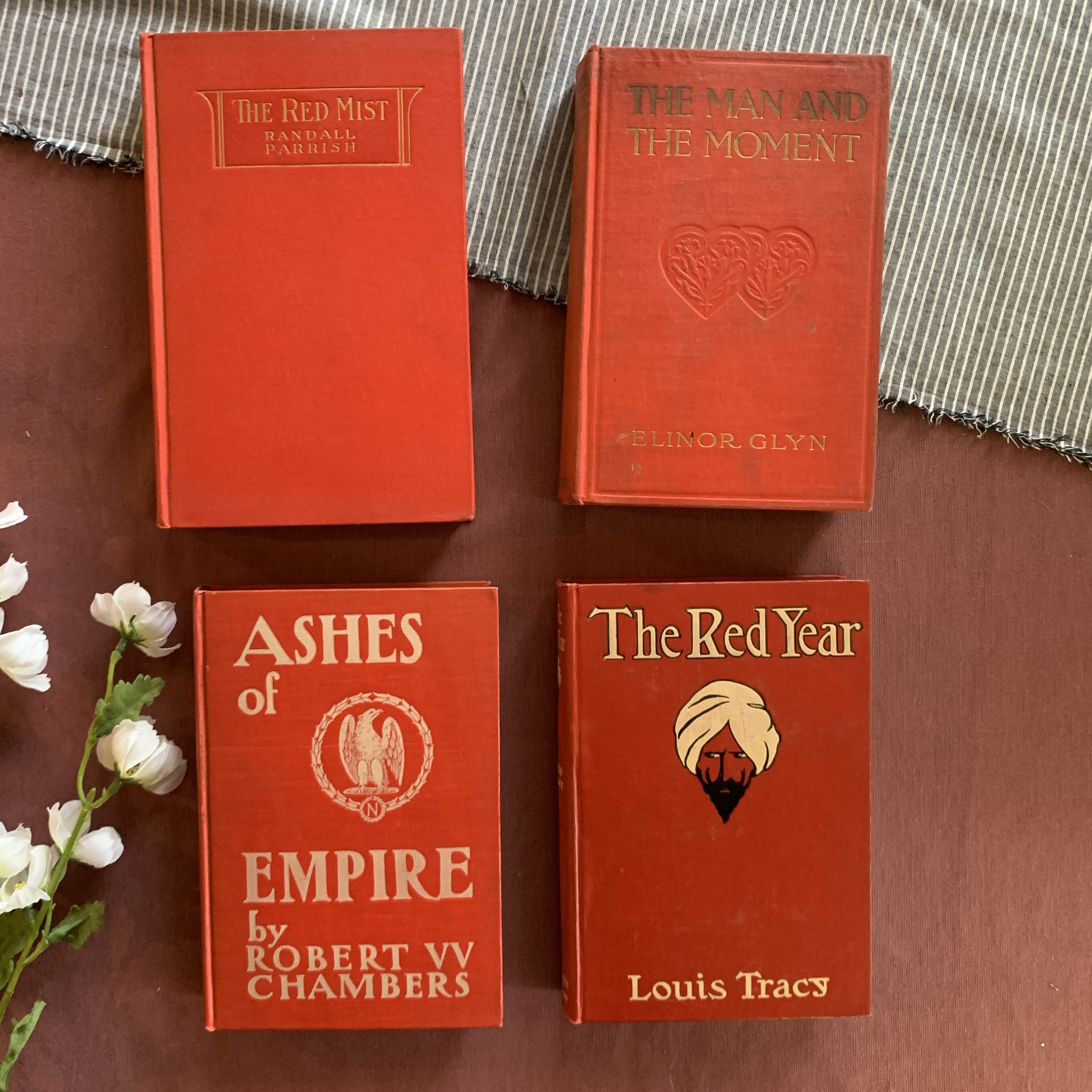 Shades of Bright Red Books by Color Vintage Decor Books Etsy