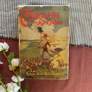 Tarzan e os Homens Formigas | Livro de decoração vintage | Edgar Rice Burroughs