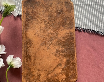 Impression 1825 | Leçons d'élocution | Livre en cuir vintage