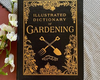 Illustrated Dictionary of Gardening | Vintage Decor Book