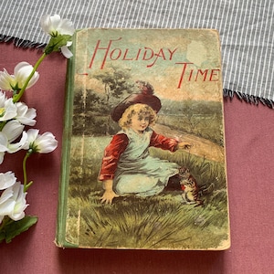 Impresión de 1888 / Anuario infantil: una colección de cuentos y poemas para niños / Libro infantil antiguo