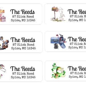 Return Address Labels | Mailbox | Custom Address Labels | Personalized Address Labels | 60 address stickers | Custom Labels |