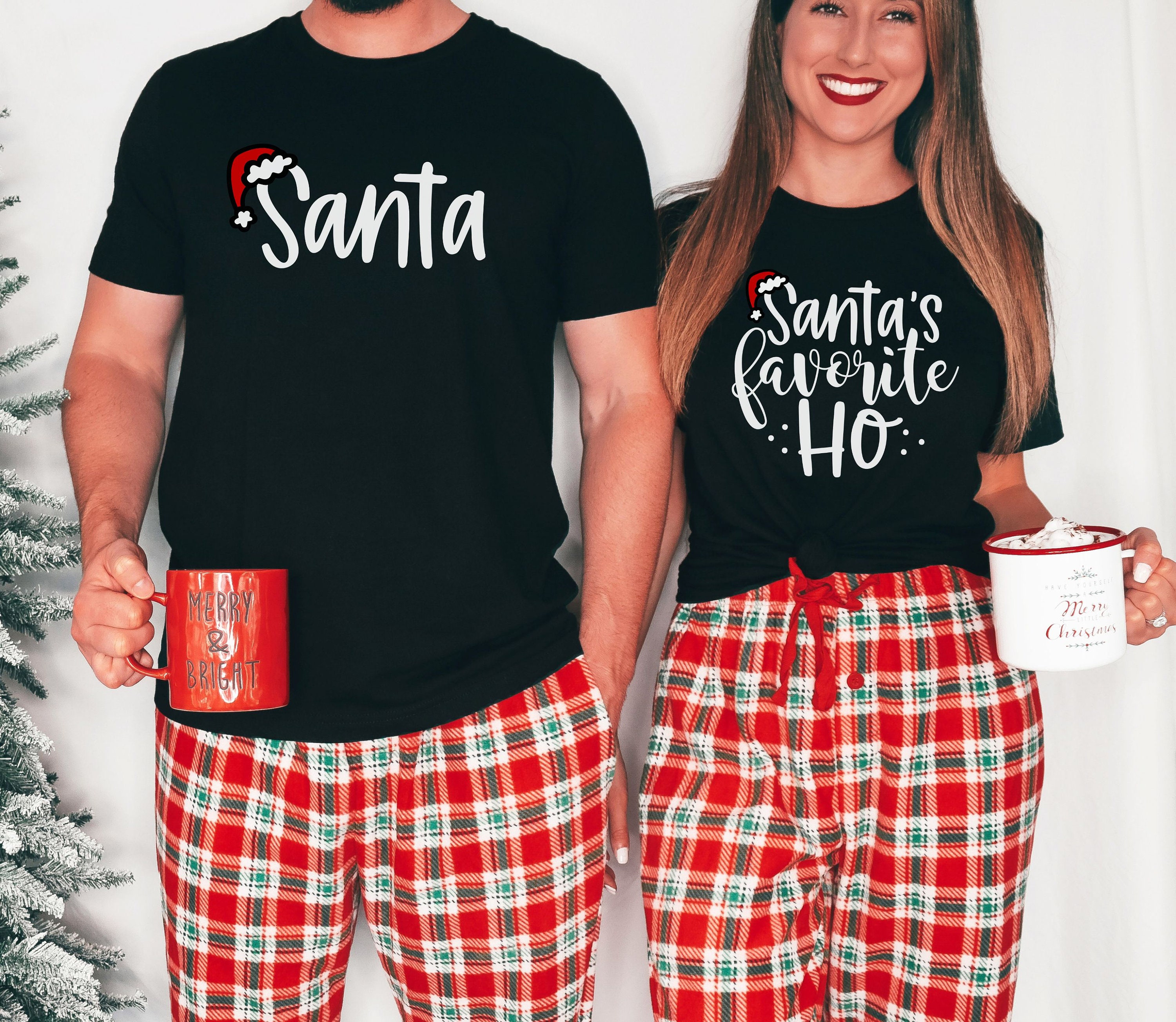 Matching Couples Christmas T Shirts, Santas Favorite Ho, Inappropriate Couple Shirts, Funny Christmas Tee, Dirty Christmas, Naughty Xmas - Etsy Matching Couples Christmas T Shirts, Santas Favorite Ho, Inappropriate Couple Shirts, Funny Christmas Tee, Dirty Christmas, Naughty Xmas - Etsy