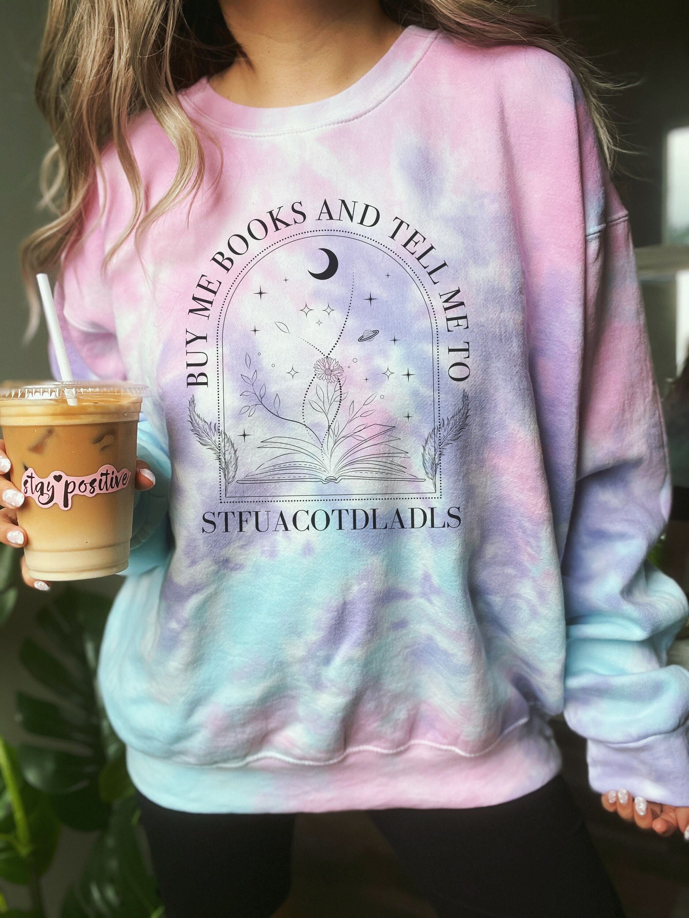 God is a woman tie dye crewneck sale