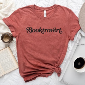 Booktrovert T Shirt, Bookish Gifts, Booktok Merch, Gift for a Reader, Librarian Gift, Bookish Merch, Bibliophile, Reading Shirt, Book Shirt